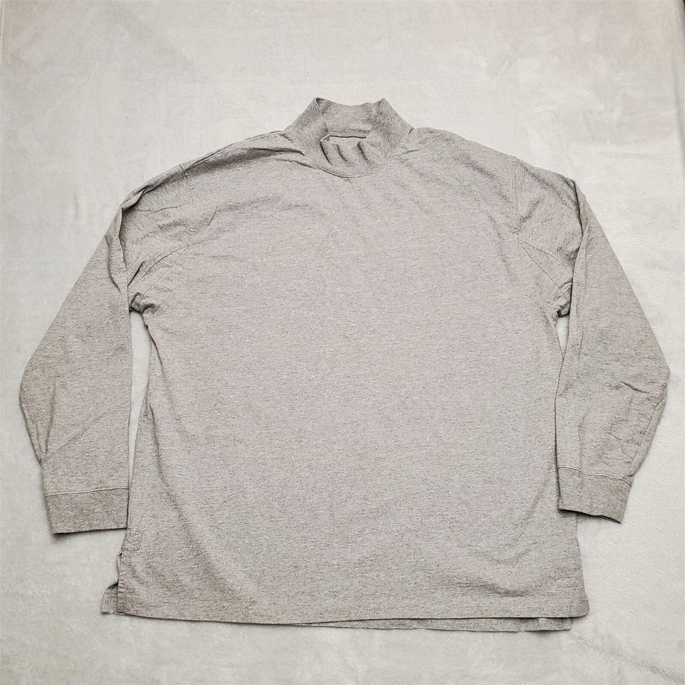 Duluth Trading Shirt Men Extra Large Gray Long Sleeve Outdoor 100% Cotton Casual